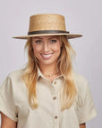 Cozumel | Womens Wide Brim Straw Sun Hat