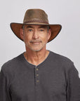 Crusher | Mens Crushable Leather Outback Hat