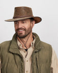 Crusher | Mens Crushable Leather Outback Hat