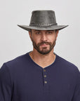 Crusher | Mens Crushable Leather Outback Hat