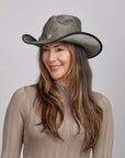 Cyclone | Womens American Leather Cowgirl Hat