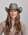 Cyclone | Womens American Leather Cowgirl Hat