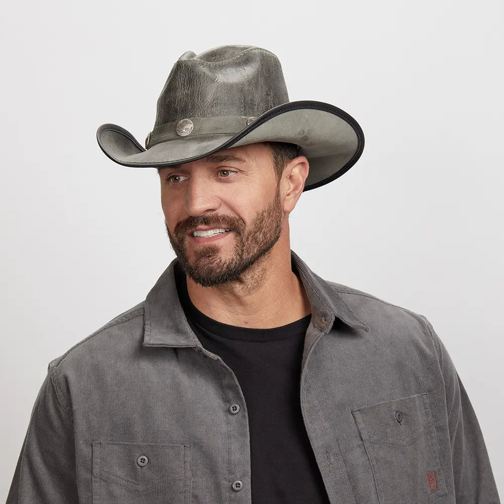 Cyclone | Mens Leather Cowboy Hat