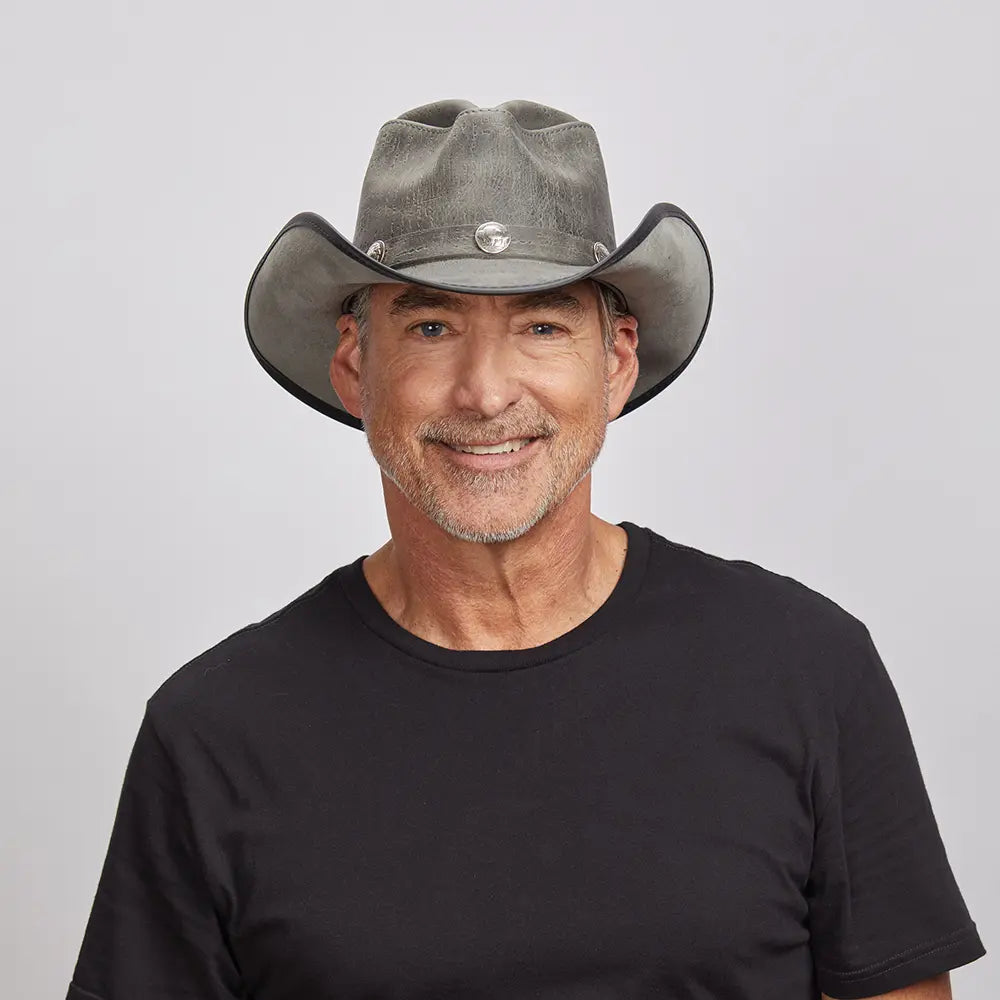 Cyclone | Mens Leather Cowboy Hat