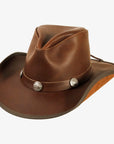 Cyclone | Womens Chestnut Leather Cowgirl Hat