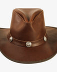 Cyclone | Womens Chestnut Leather Cowgirl Hat