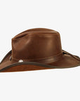 Cyclone | Womens Chestnut Leather Cowgirl Hat