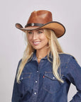 Cyclone | Womens American Leather Cowgirl Hat