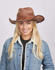 Duke | Womens Brown Felt Cowgirl Hat