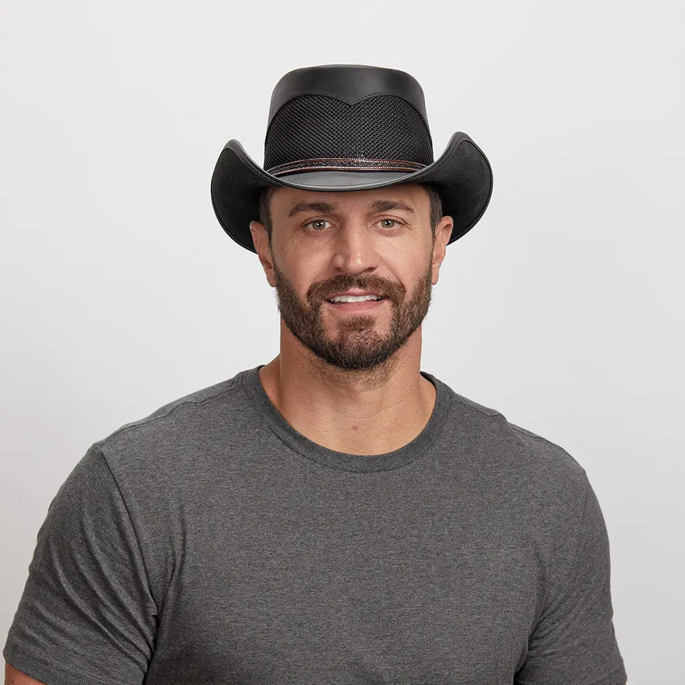 Durango Mens Leather Cowboy Hat – American Hat Makers