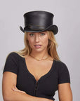 El Dorado Eye | Womens Leather Top Hat with Eye Hat Band
