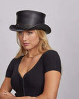 El Dorado Eye | Womens Leather Top Hat with Eye Hat Band