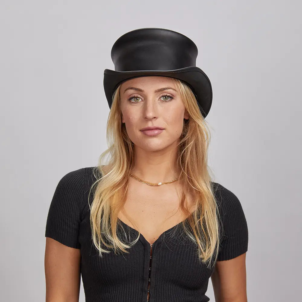 El Dorado Womens Leather Top Hat American Hat Makers