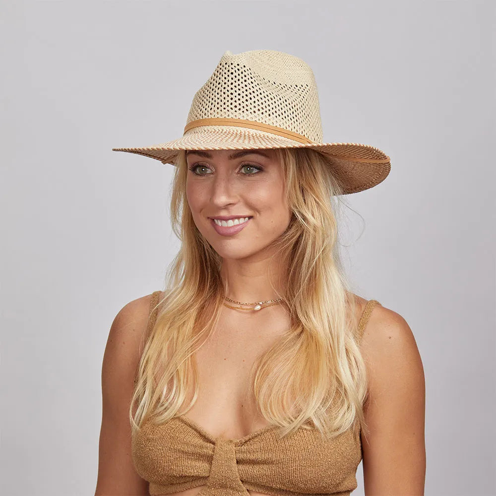 Ezra | Womens Wide Brim Straw Sun Hat