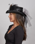 Fancy | Womens Victorian Leather Top Hat