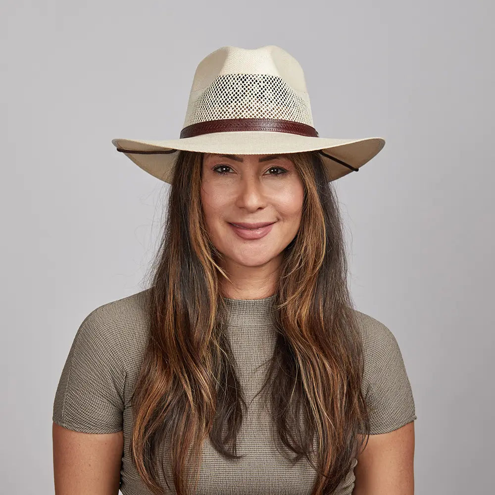 Ladies fedora sun hat on sale