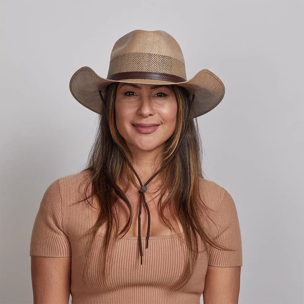 Florence | Western Curled Straw Cowgirl Hat