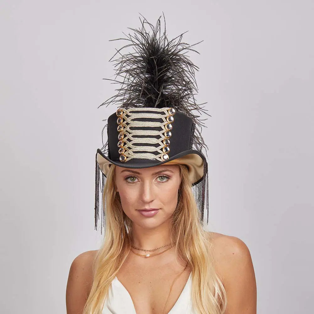 Glam Soldier | Poly Satin Top Hat