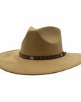 Granger | Womens Faux Suede Rancher Fedora Hat