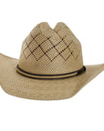 Gunman Men Straw Cowboy Hat Front View