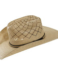 Gunman Men Straw Cowboy Hat Angled View