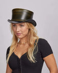 Hampton | Womens Leather Top Hat