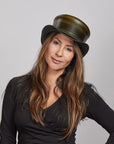 Hampton | Womens Leather Top Hat