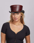 Hampton | Womens Leather Top Hat