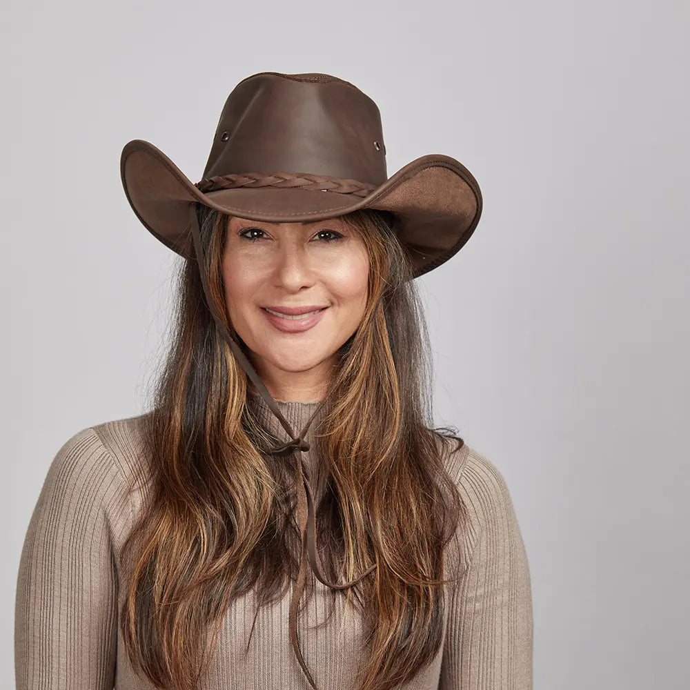 Hollywood Womens Leather Cowgirl Hat American Hat Makers