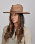 Hudson | Womens Pencil Rim Felt Fedora Hat