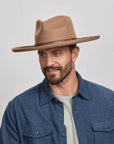 Hudson | Mens Pencil Rim Felt Fedora Hat
