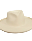 hudson white felt fedora front view