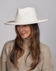 Hudson | Womens Pencil Rim Felt Fedora Hat