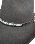 Nita | Beaded Leather Hat Band