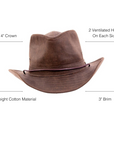Irwin Womens Fedora Hat Infographics