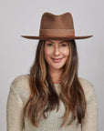 Jawa | Womens Wide Brim Felt Fedora Hat