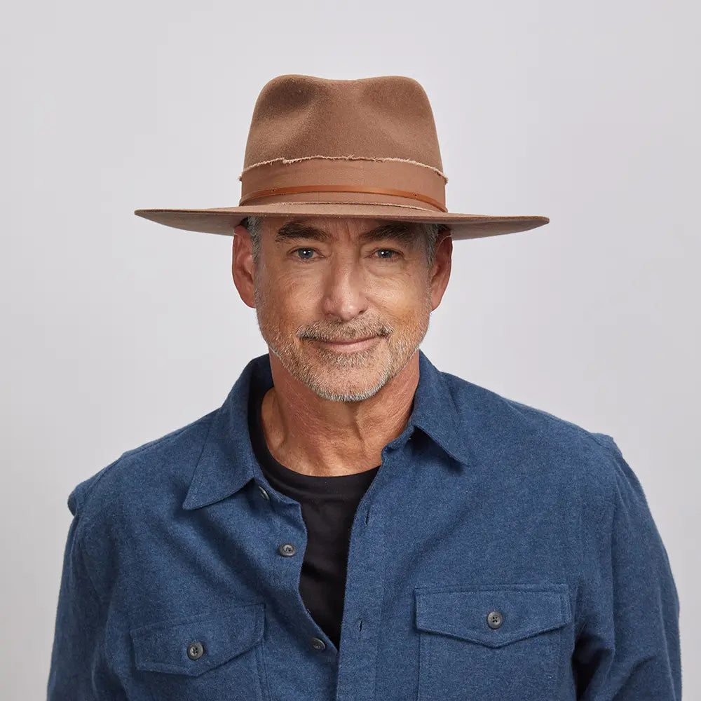 Jawa Mens Wide Brim Felt Fedora Hat – American Hat Makers
