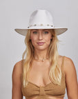 Jewel | Womens Sun Hat with Bead Trim
