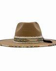 Lakota | Womens Wool Felt Rancher Fedora Hat with Tribal Trim