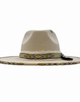 Lakota | Womens Wool Felt Rancher Fedora Hat with Tribal Trim