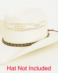 Lariat Hat Band on White Hat