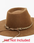Lariat Hat Band on a Brown Hat