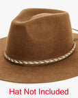 Lariat Hat Band on a Brown Hat