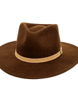 Lassen Brown Felt Outback Hat Front View