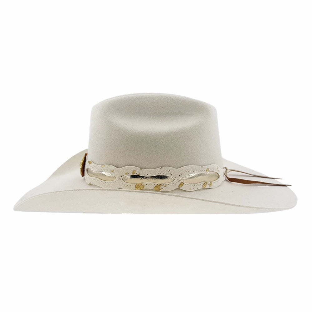 Western Cowboy Hat - White Cattleman - Conchos Men main image 4