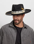 Lounge | Mens Black Pencil Rim Felt Hat