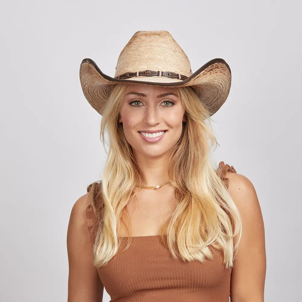 Lucas | Womens Mexican Palm Cowgirl Hat