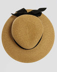 Lucie Toast Sun Straw Hat Top View