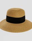 Lucie Toast Sun Straw Hat Front View