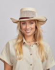 Madrid | Womens Wide Brim Firm Straw Gambler Hat